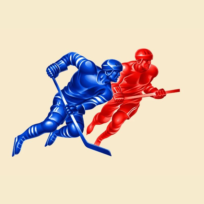 Rival Hockey Duel: Blue vs Red