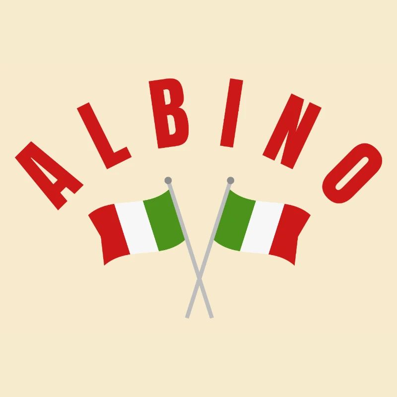 Drapeaux italiens albinos