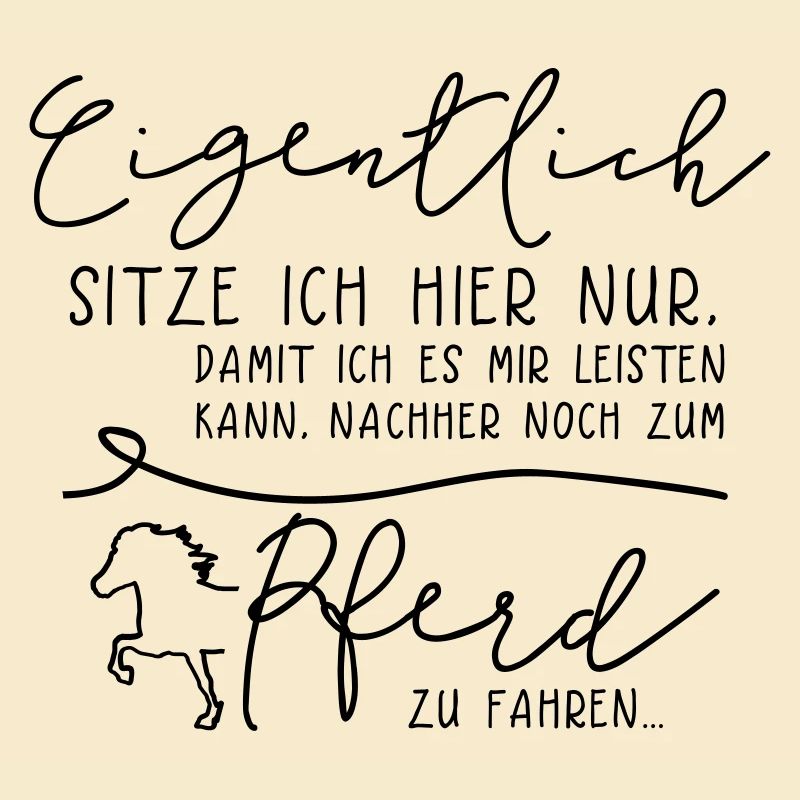 Eigentlich Pferd – Statements mit Tölter
