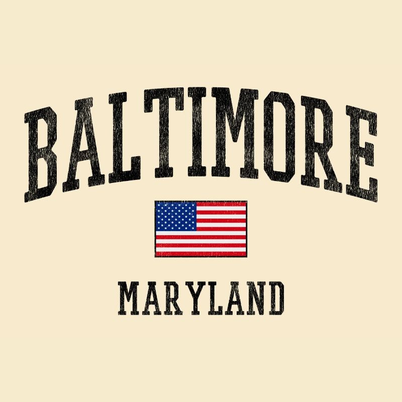 Conception du drapeau Baltimore, Maryland USA