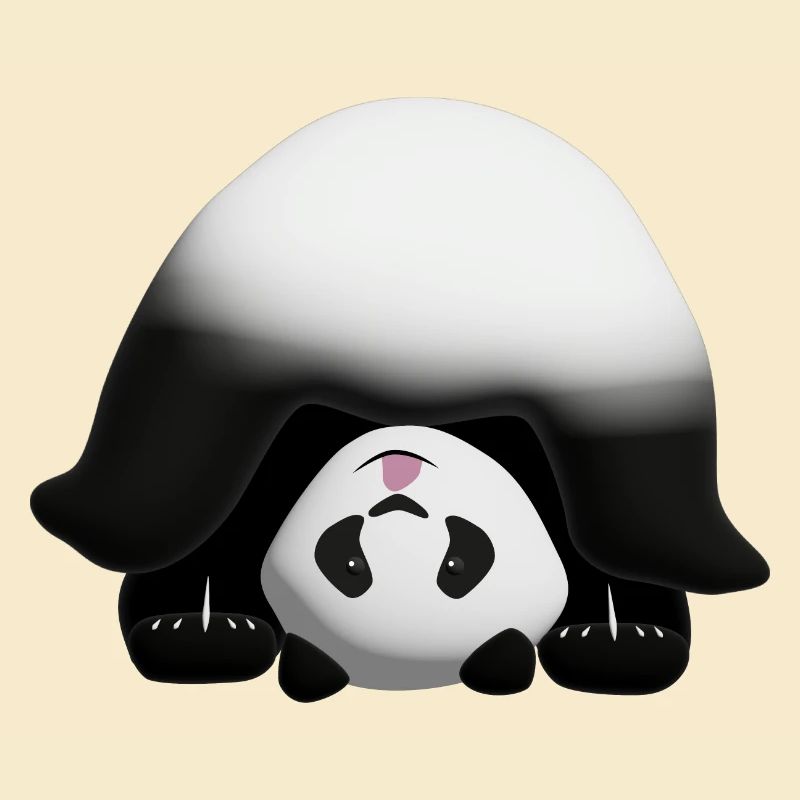 Doigt de panda 3d