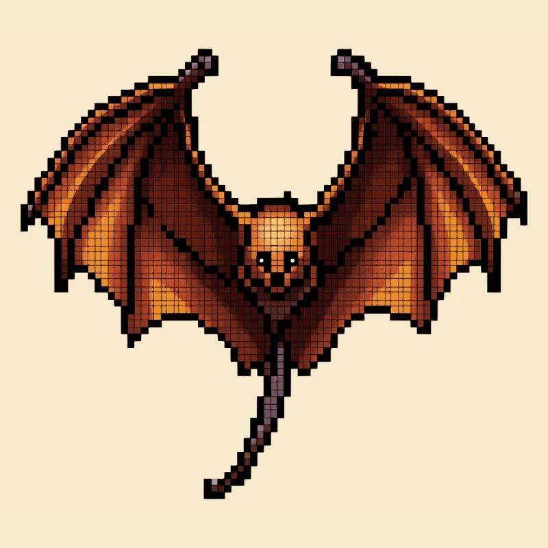 Flying fox dans des graphismes rétro 8 bits classiques