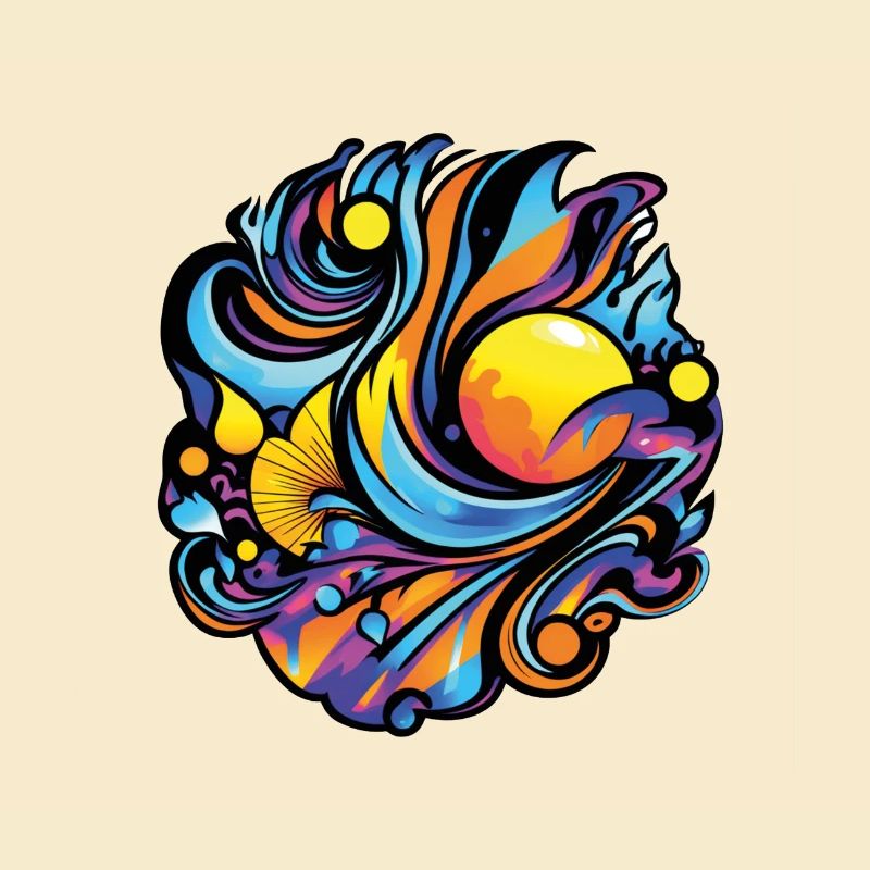 Explosion de couleurs : un chef-d’œuvre abstrait