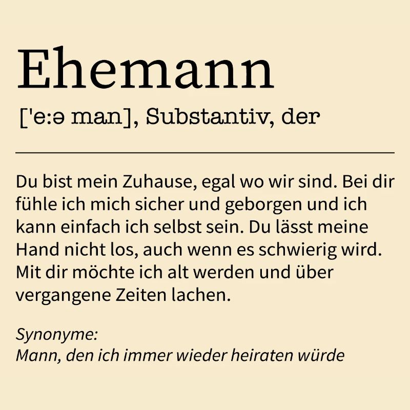 Ehemann Definition Mann Gatte Spruch Geschenkidee