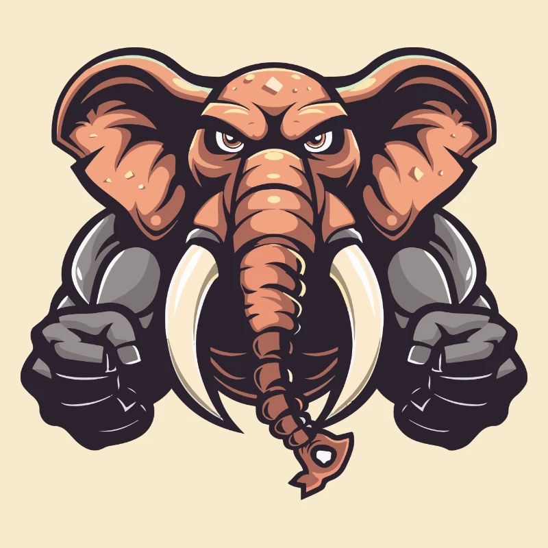 Bande dessinée d’animaux éléphants
