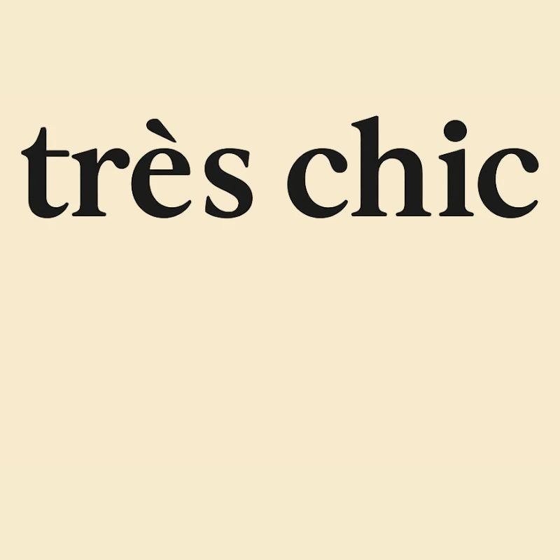 Très chic. Empreinte