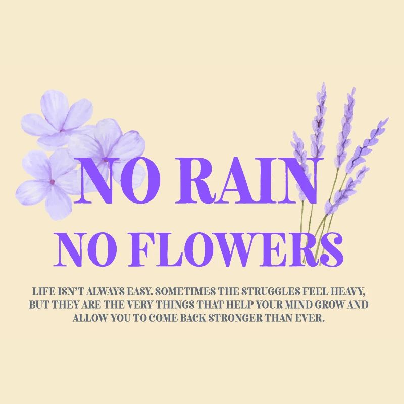 Pas de pluie, pas de fleurs
