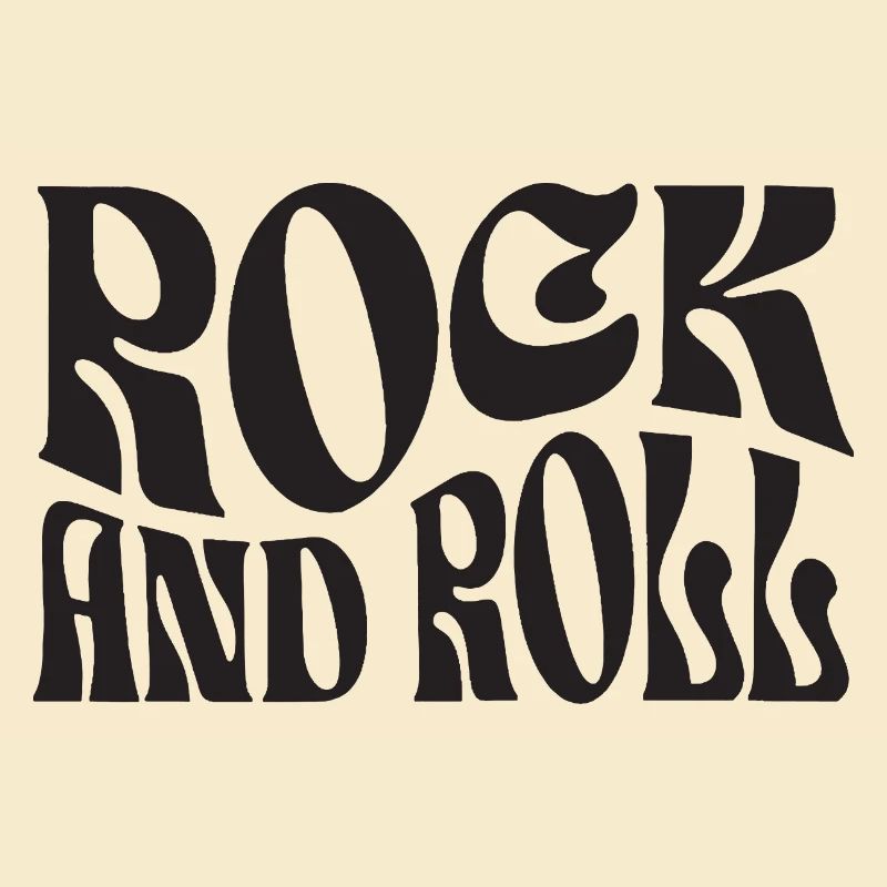 Rock and Roll Retro Typography