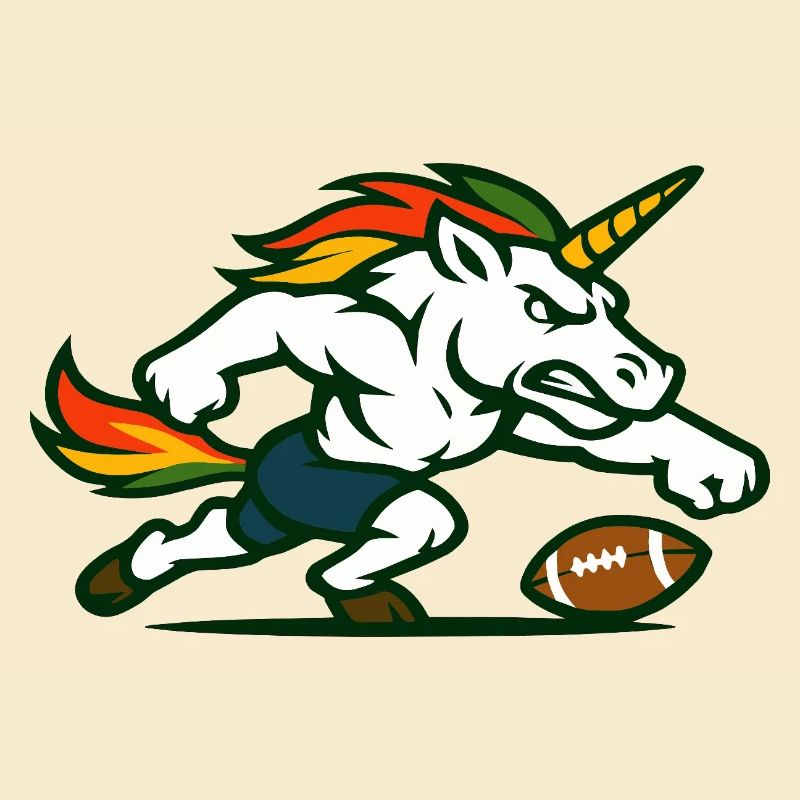 Flammen-Einhorn-Blitz