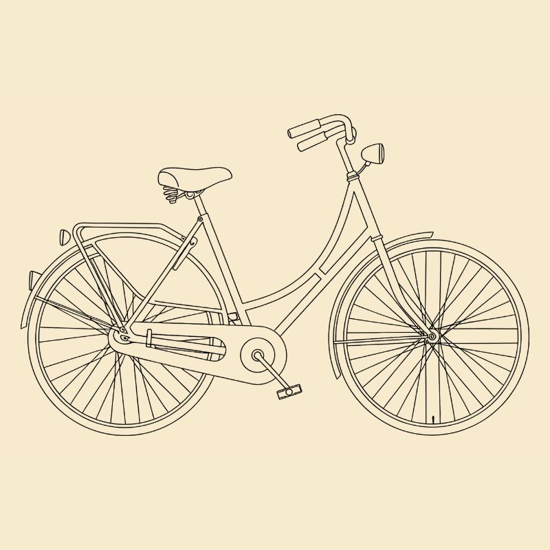 Fahrrad Liebe Minimal Art Statement