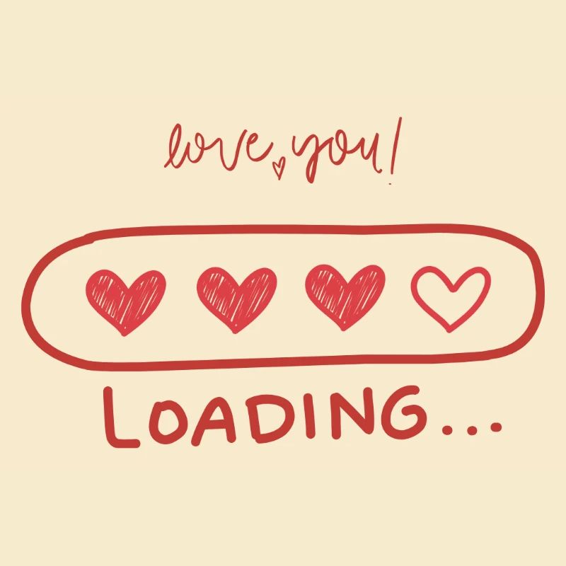 Herz-Loading Liebe