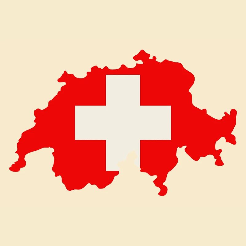 Carte suisse avec drapeau