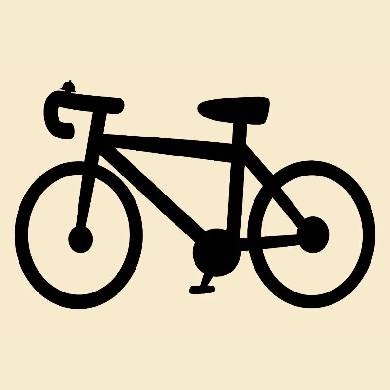 Minimal Bicycle Silhouette