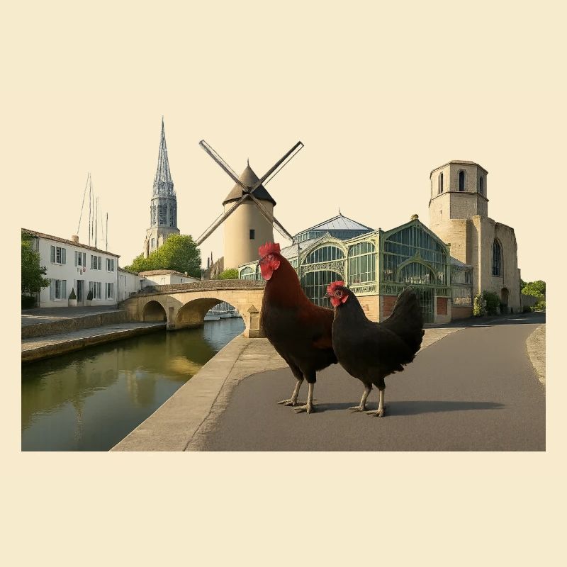 Marans, Stadthähne an der Mühle
