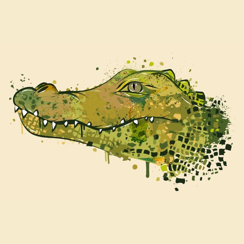 Crocodile Graffiti