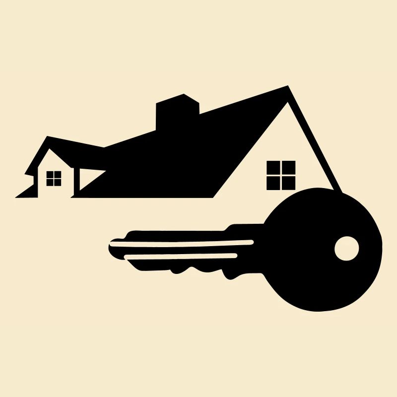 Clé avec clé de maison pour le logo acheté maison