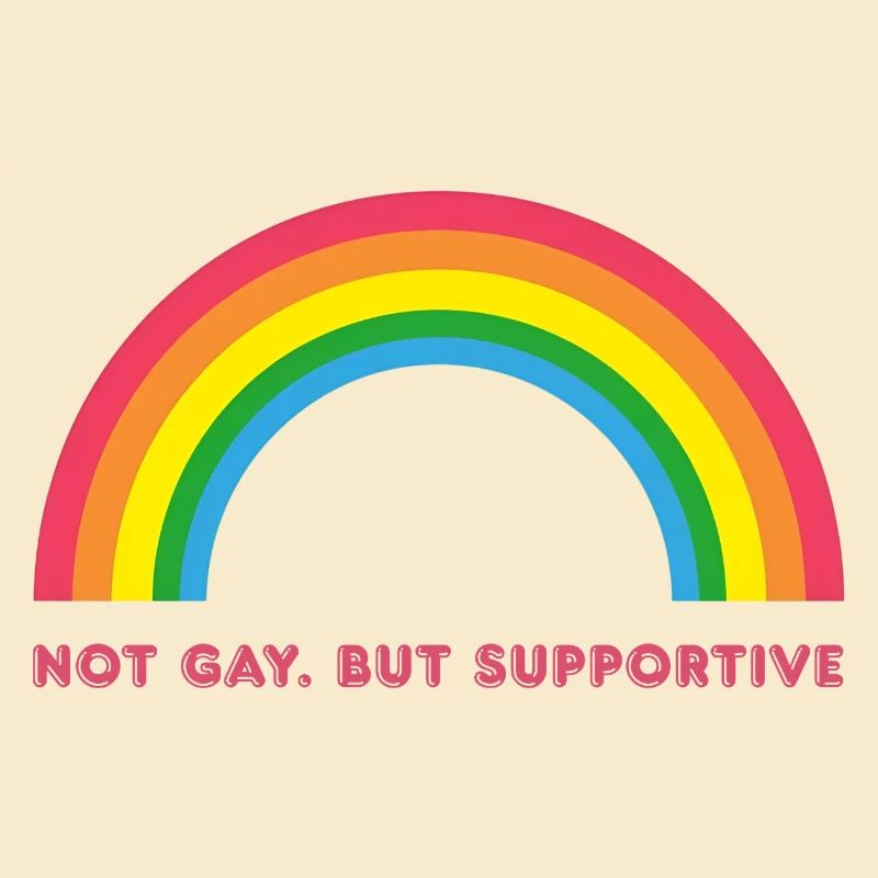 Vintage Retro Regenbogen Sterne – Supportive