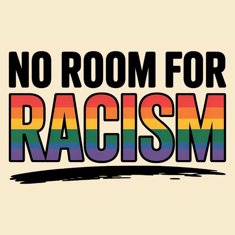 Pas de place pour le racisme - Logo de la Cool Pride