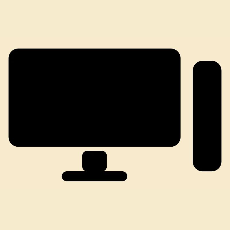 Icône minimaliste de configuration PC – Gamer Design