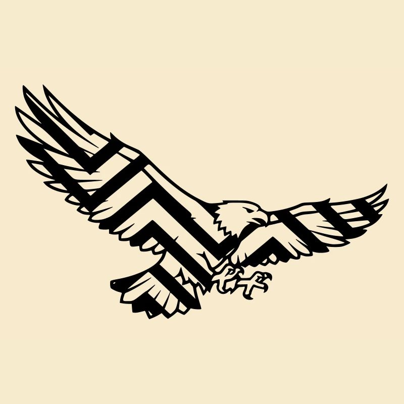 Logo polygonal géométrique Eagle