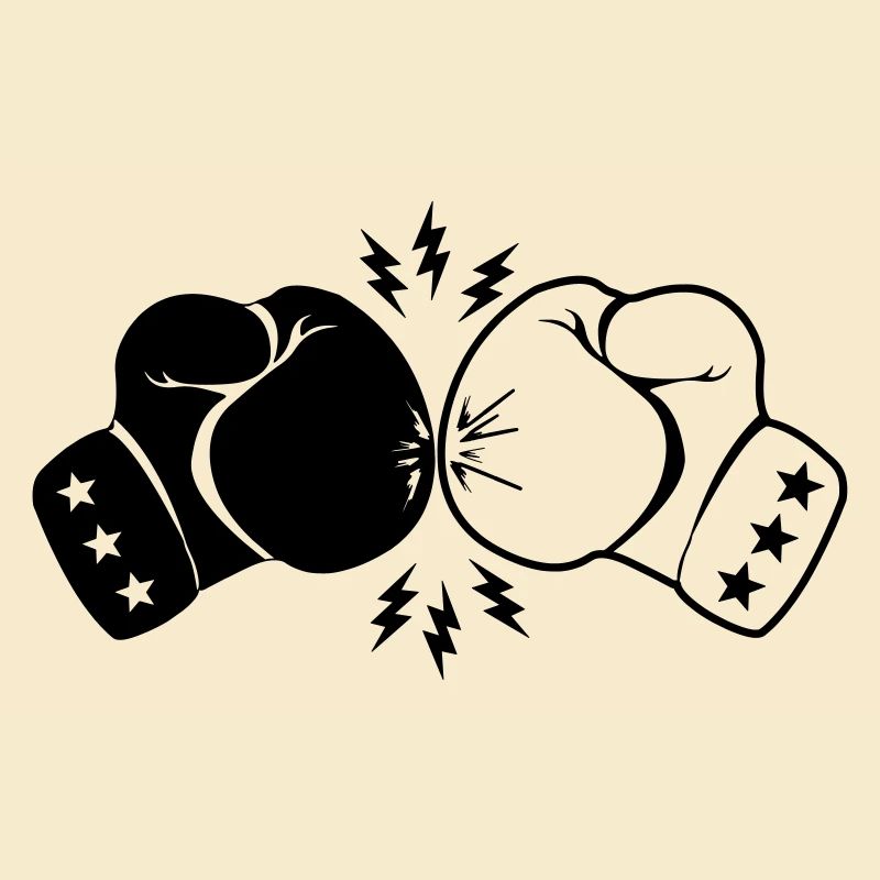 Boxboxhandschuhe Kontakt mit Blitz