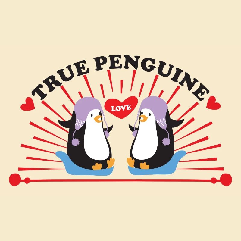 Penguin Penguins Love