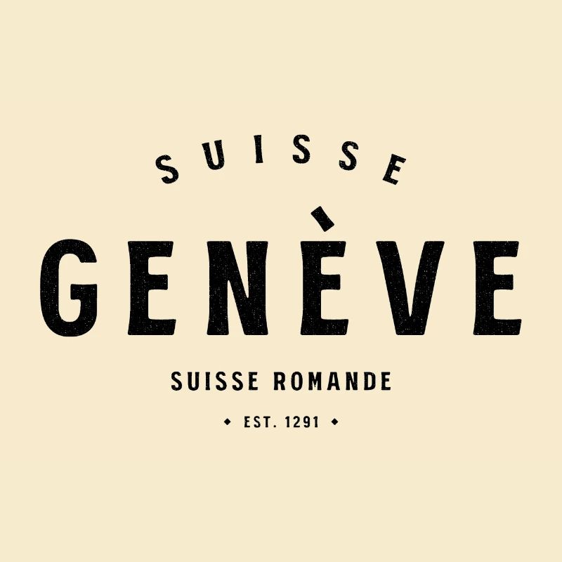 Genève Suisse Romande – Vintage Schweiz Design