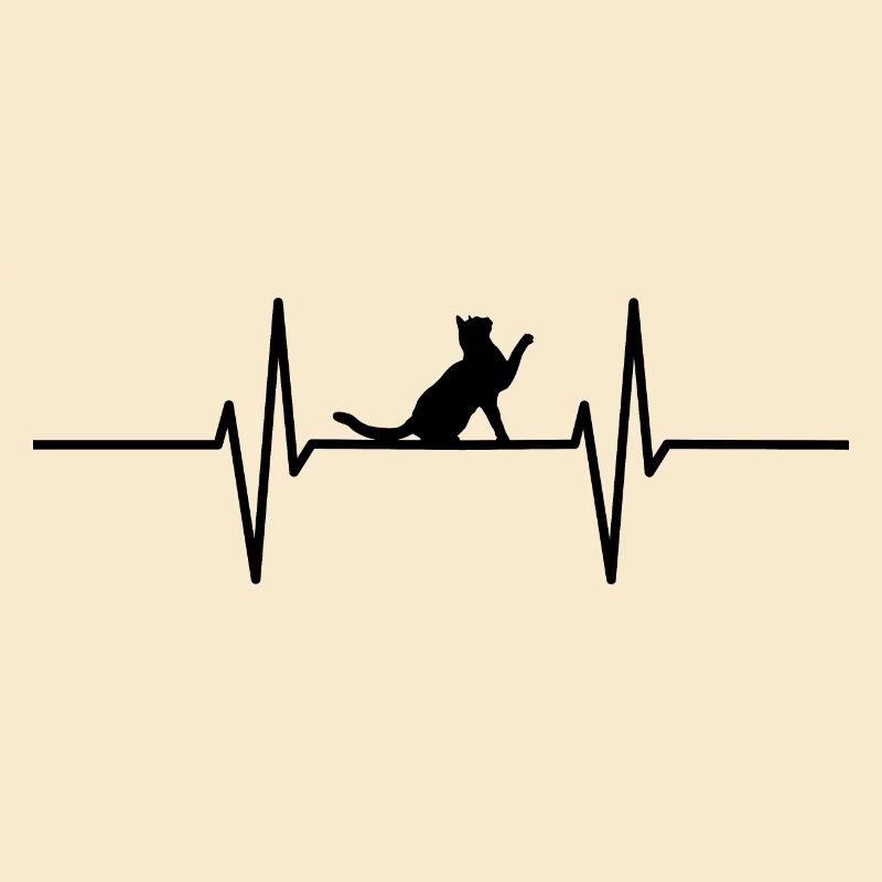 Herzschlag mit Katze