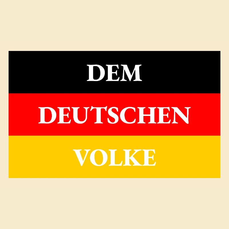 DRAPEAU AU PEUPLE ALLEMAND