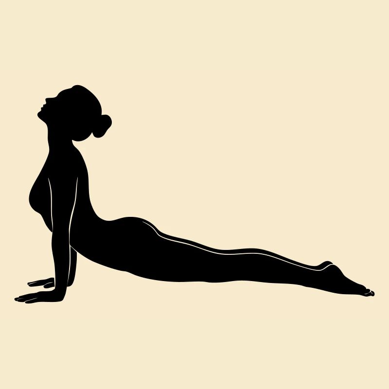 Cobra Yoga Pose Silhouette