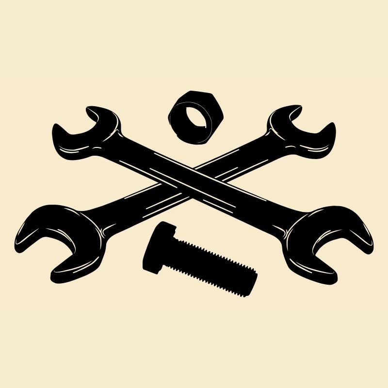 Tools wrenches nut and bolt