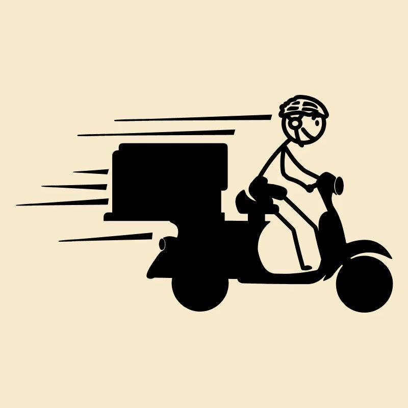 Scooter-Paket oder Piza-Bestellungen Lieferung