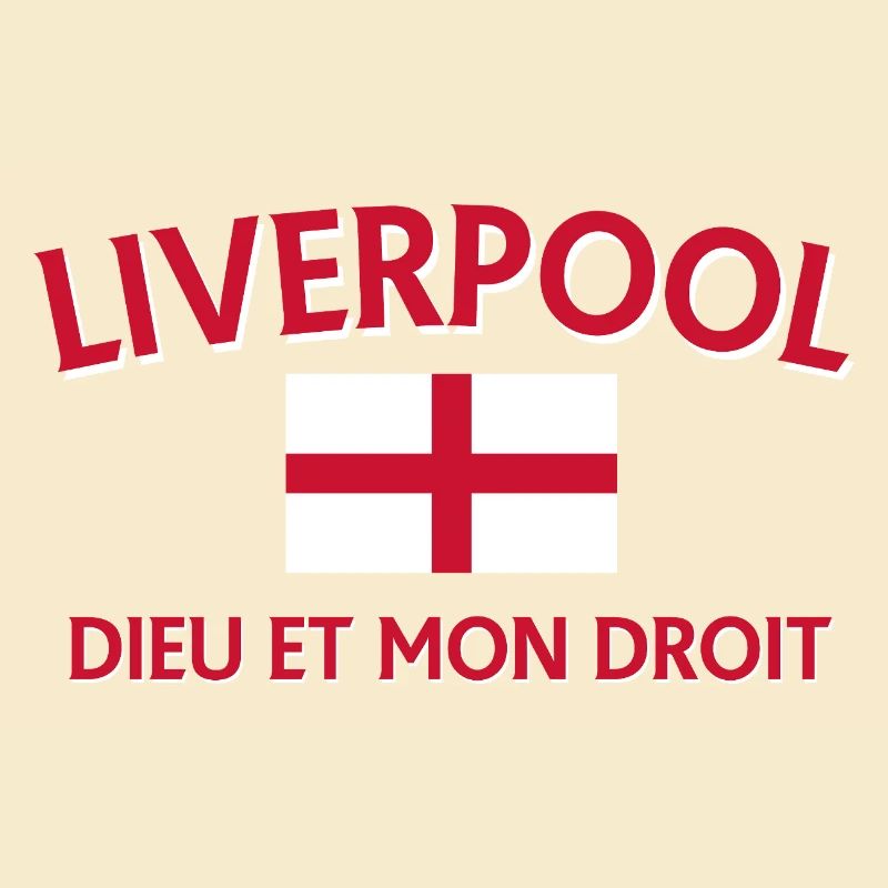 Le style de Liverpool avec le drapeau de l’Angleterre