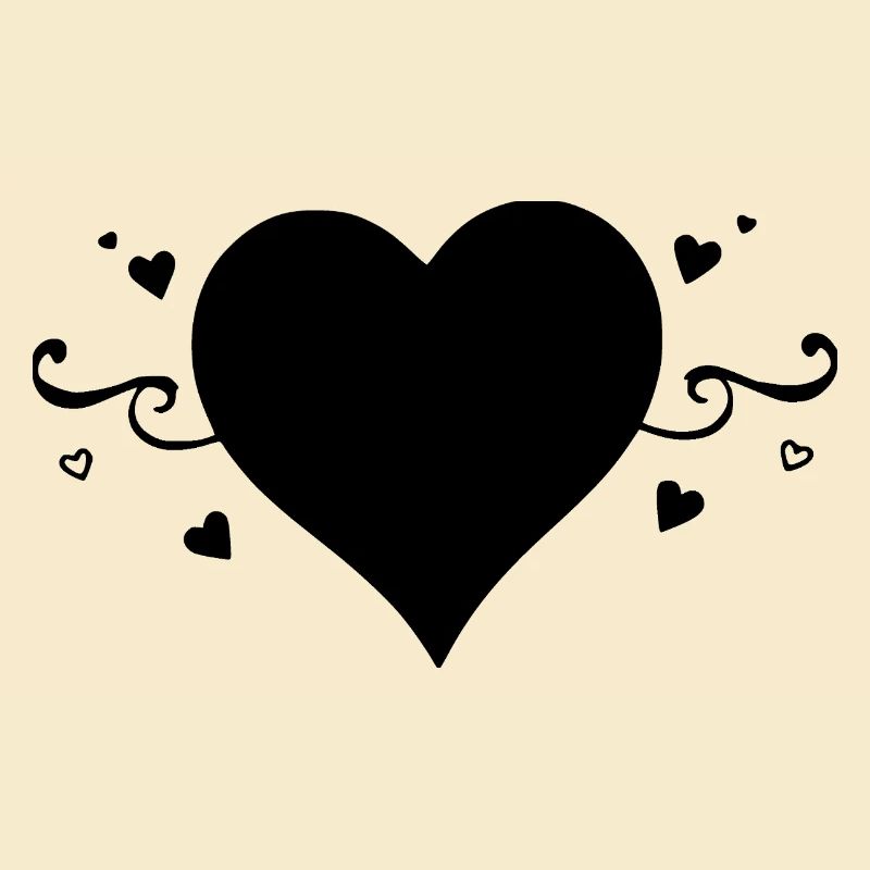 Black Heart Valentine's Day Gift