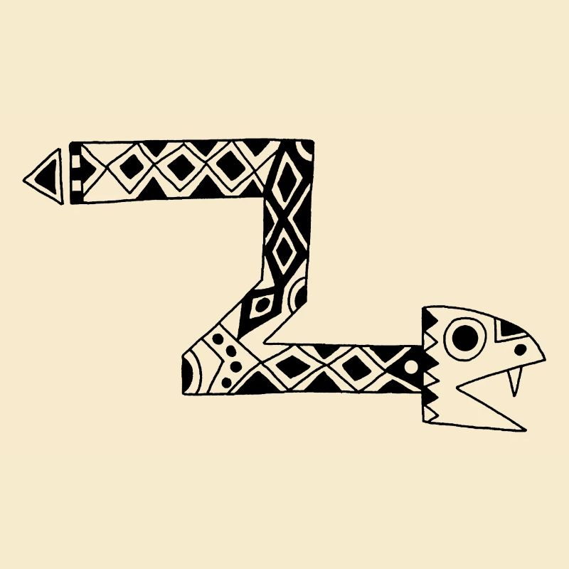 Serpent totem noir