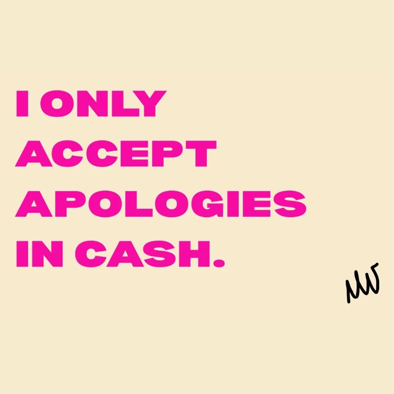 Neonpink Spruch by Pinkmagicart