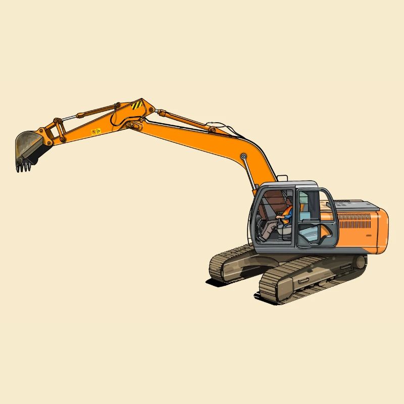 Löffelbagger greift ein