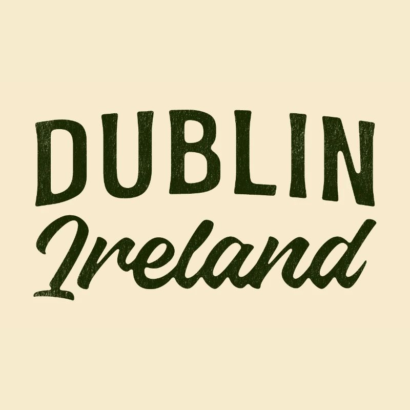 Dublin Ireland Script Typography