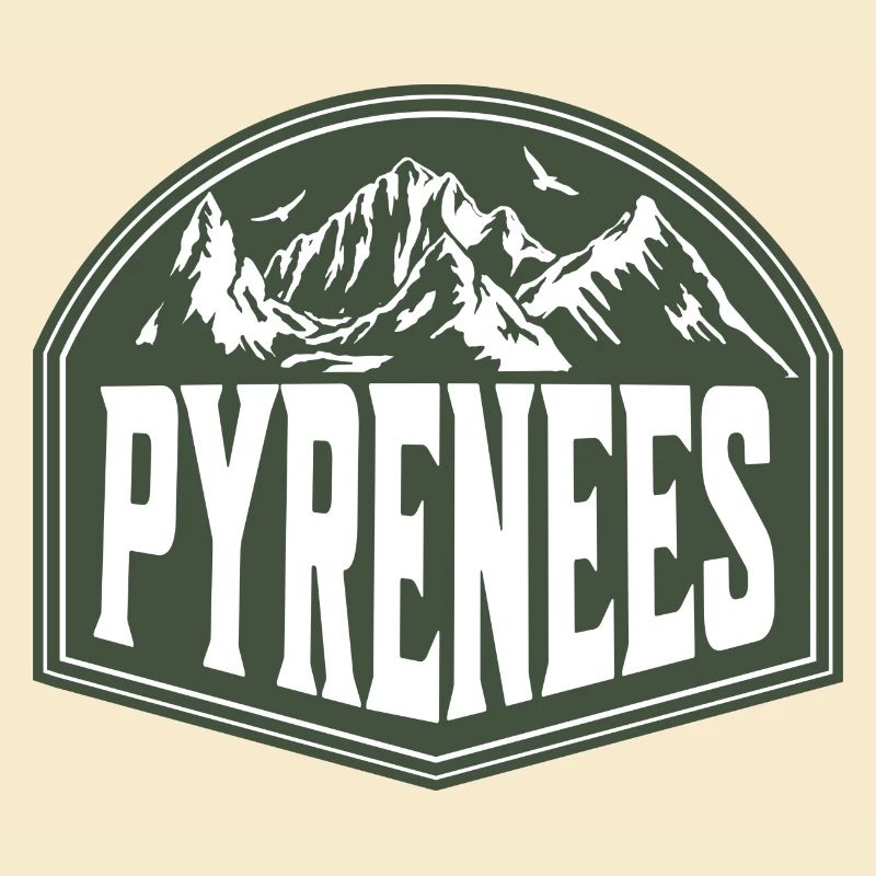 French Pyrenees Mountain Landscape