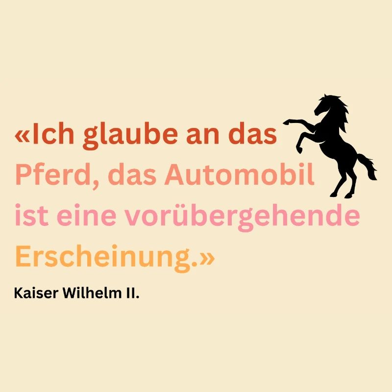 "Ich glaube an das Pferd"