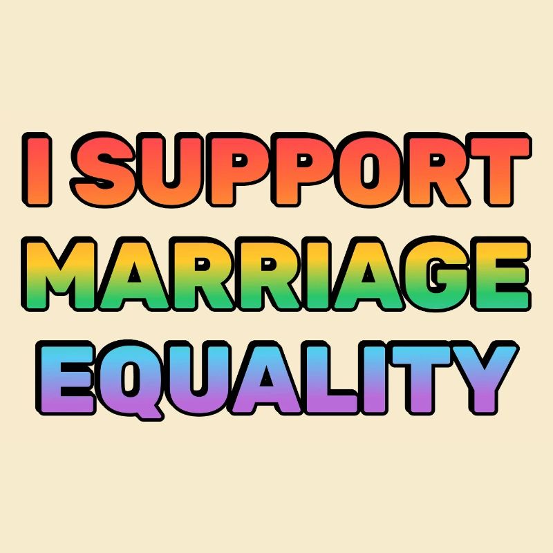 Support Marriage Equality Rainbow Colours