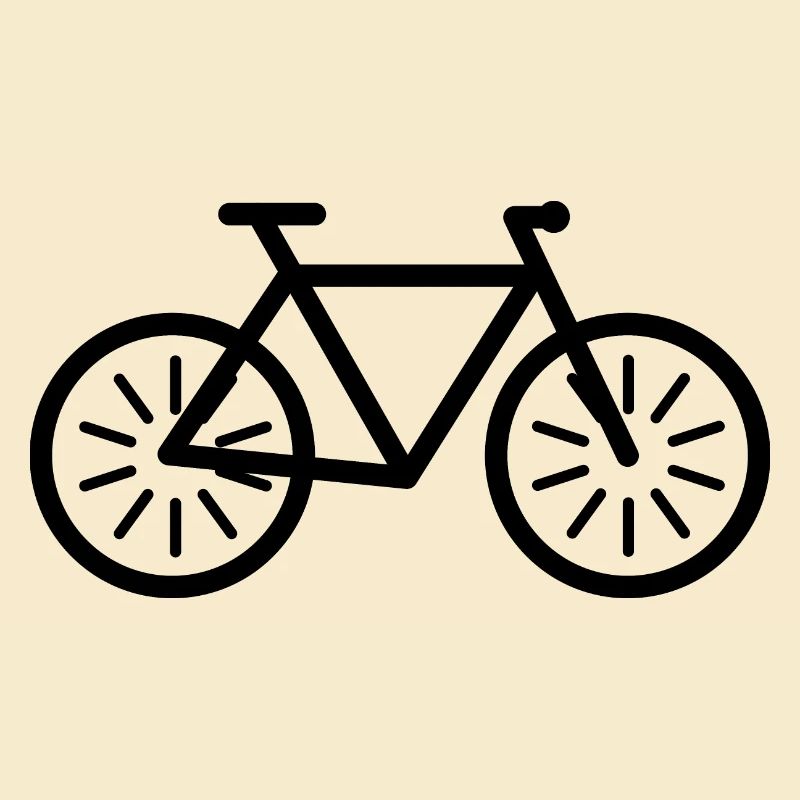 Bicyclette Dessin Icône Roue Graphique Icône Tour