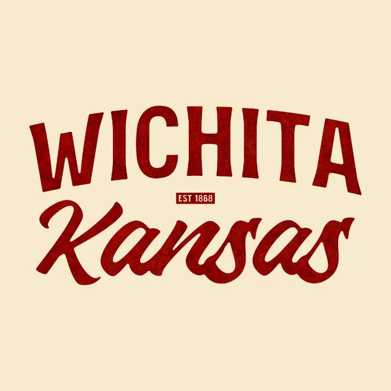 Wichita Kansas Retro Script