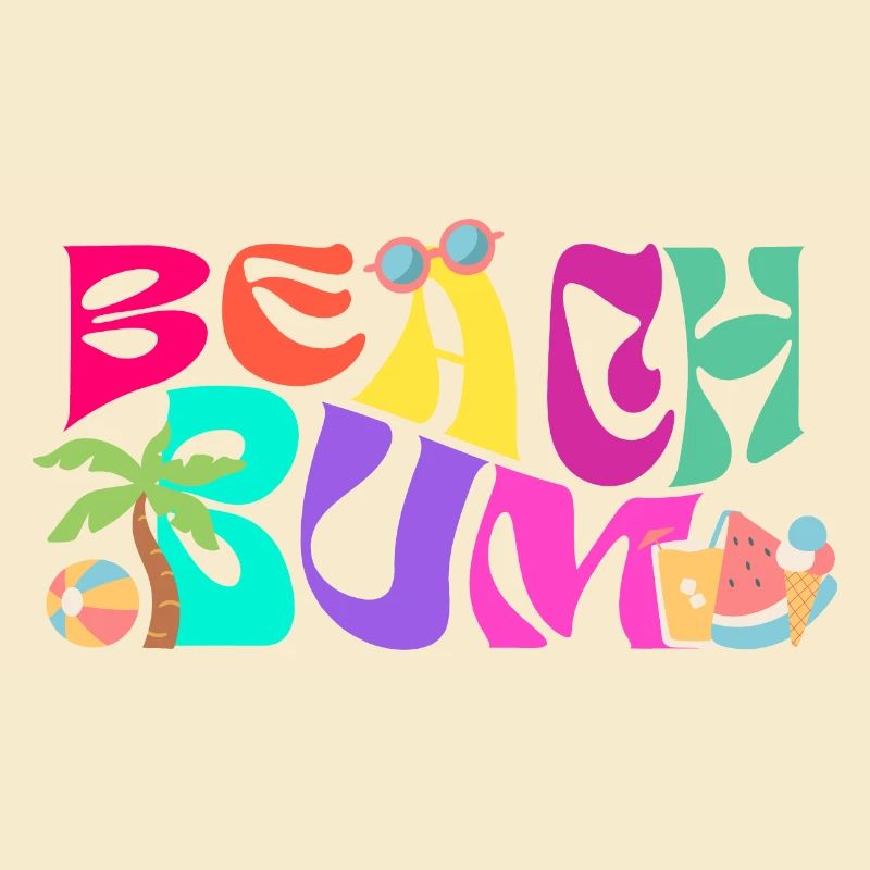 Beach Bum Coloré Groovy