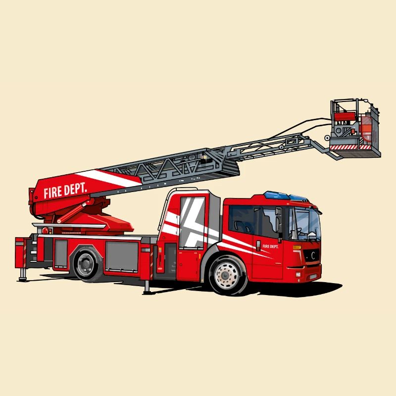 Pompiers avec échelle