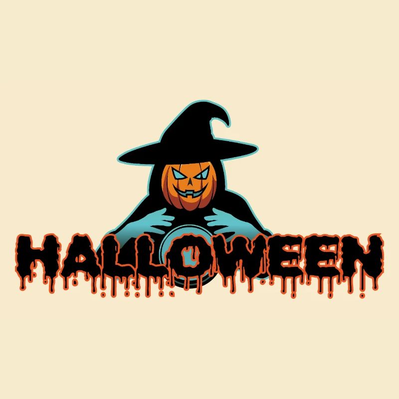 Kürbis Hexe Fluid Halloween