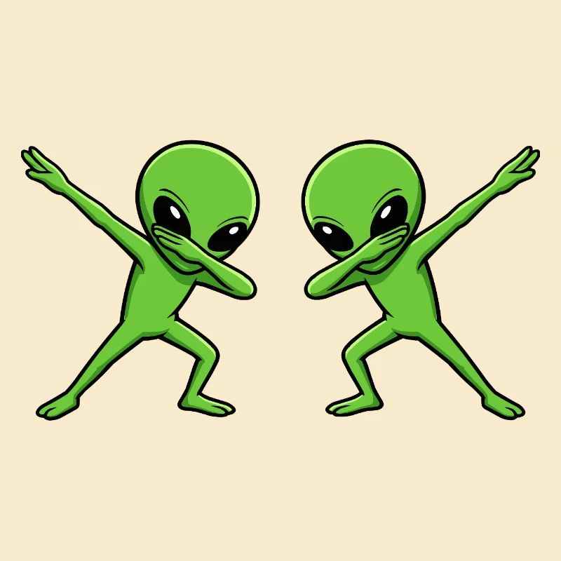Außerirdische Dab-Duo