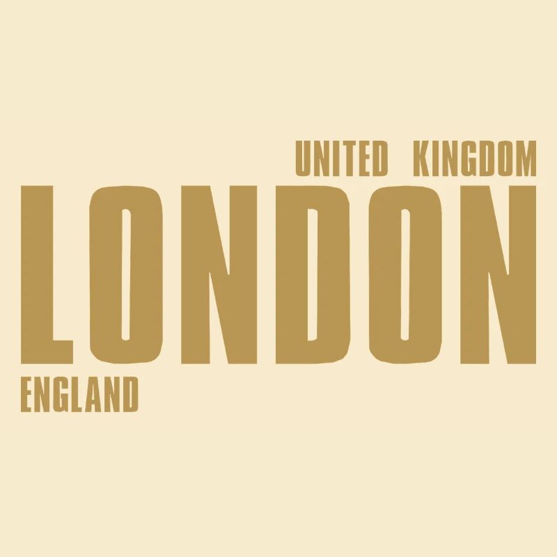 Lettrage en or de Londres