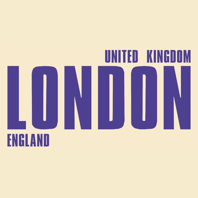 London Bold Typo Violet