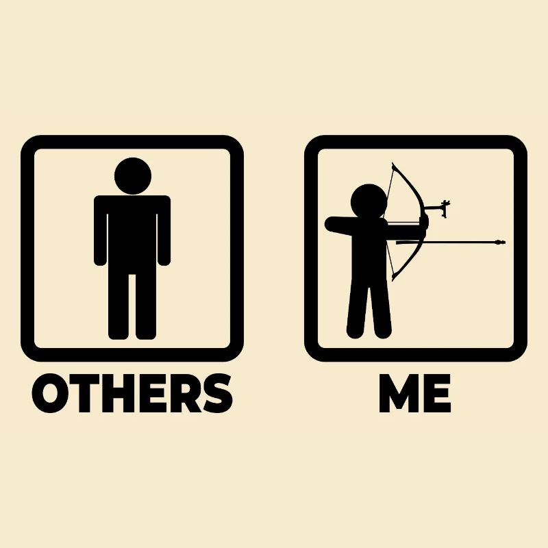 Lustiger Bogensportler